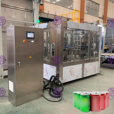La máquina de rellenar del coque de alta velocidad, 2 en 1 PLC puede línea de relleno