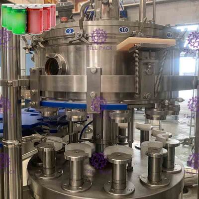 El ANIMAL DOMÉSTICO/la lata carbonató la máquina de rellenar de la bebida, máquina que capsulaba de relleno automática llena