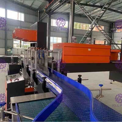 pantalla táctil de 10pcs/Min Bottle Shrink Wrap Machine para la cola del jugo