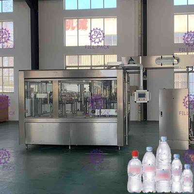 3 en 1 bebida no gasificada de la máquina de embotellado de Monoblock con control del PLC
