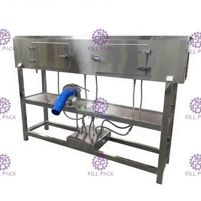 túnel automático del encogimiento del vapor del 1.5m para la etiqueta del cuerpo del ANIMAL DOMÉSTICO