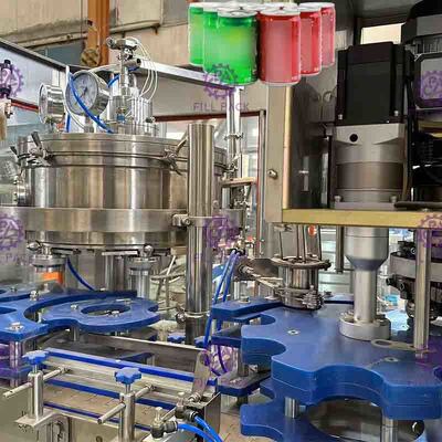 El jugo de alta velocidad de la bebida puede máquina de rellenar, equipo automático del lacre de la poder