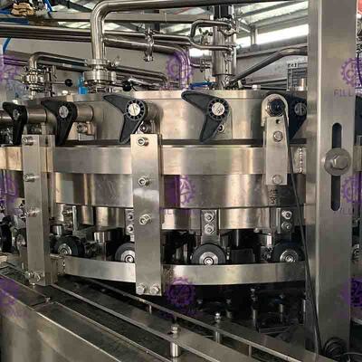 2 automáticos en 1 pueden línea de relleno llenador de poder de la bebida y máquina carbonatados del sellador