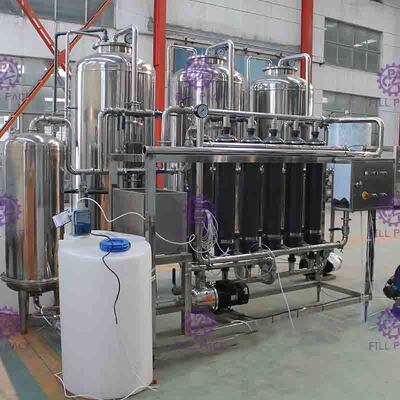 Sistema de tratamiento de aguas de acero inoxidable automático de 10000LPH uF para el agua potable