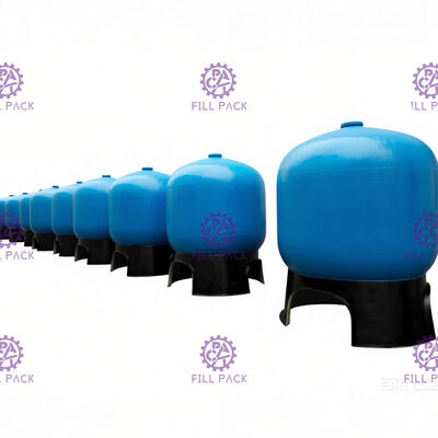Los tanques del filtro de agua de la fibra de vidrio de las multimedias 20L FRP con el trazador de líneas del PE