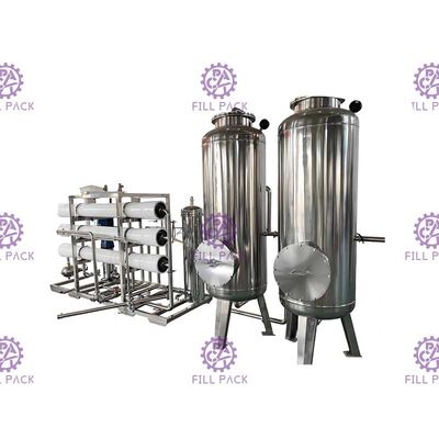 Sistema de tratamiento de aguas mineral de la filtración del esterilizador ULTRAVIOLETA con los tanques de almacenamiento del agua del acero inoxidable