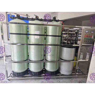 Pequeño tipo sistema del RO del agua de la fibra de vidrio para la cadena de producción del agua de botella