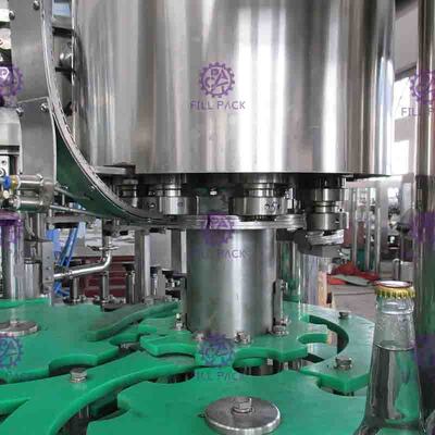 Equipo de alta velocidad del llenador de la botella de cristal de la máquina de rellenar de la cerveza, presión equilibrada