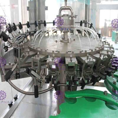 Botella de vidrio 3 en 1 máquina de relleno de la cerveza y que capsula que se lava para el tirón Ring Cap