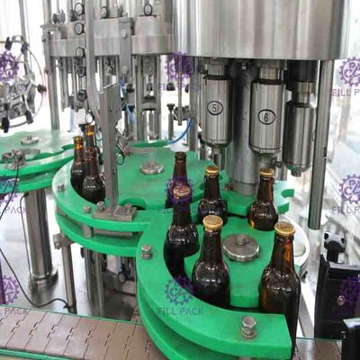 Equipo japonés de la botella de cerveza del PLC para el casquillo del anillo de tirón de la botella de cristal