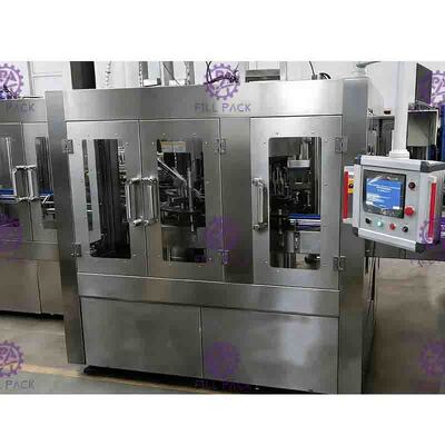 3 en 1 planta de relleno del agua potable de la botella de cristal con control automático completo del PLC