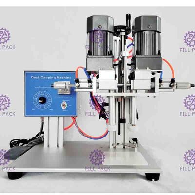 Máquina que capsula del tornillo neumático de escritorio semi auto para la botella del plástico del espray