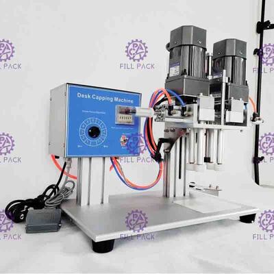 Máquina que capsula del tornillo neumático de escritorio semi auto para la botella del plástico del espray