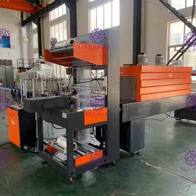 L mecanografía el control del PLC de la empaquetadora del encogimiento para la cadena de producción automática