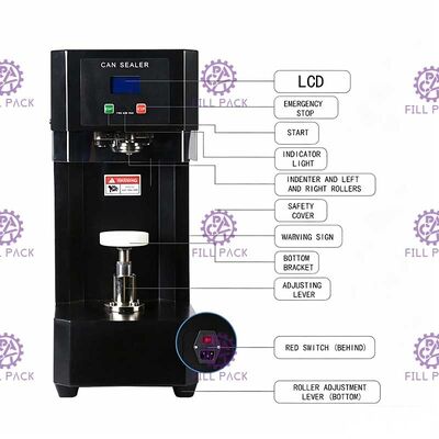 La engatilladora semi automática de escritorio de la poder de Digitaces puede ANIMAL DOMÉSTICO de la máquina del lacre puede sellador