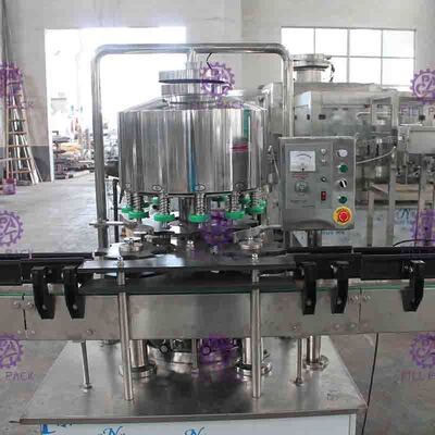 El ANIMAL DOMÉSTICO del agua chispeante puede línea de relleno máquina de rellenar linear industrial