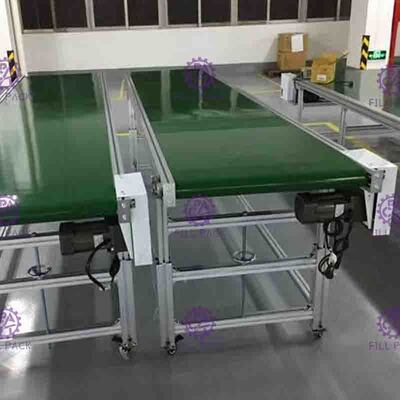 Fricción baja del PVC SUS201 de botellas de la correa linear del transportador con el motor de la velocidad
