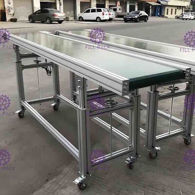 Fricción baja del PVC SUS201 de botellas de la correa linear del transportador con el motor de la velocidad