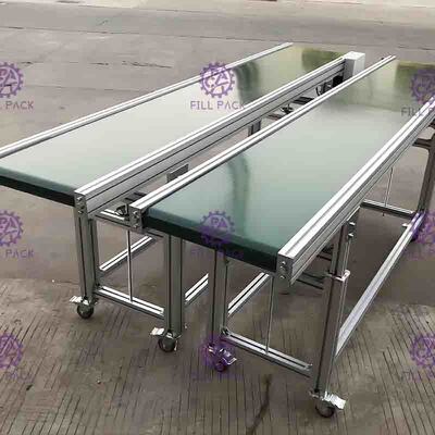 Fricción baja del PVC SUS201 de botellas de la correa linear del transportador con el motor de la velocidad