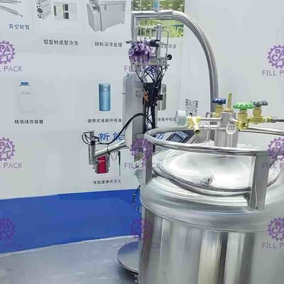 SUS304 graduador del nitrógeno de líquido del inyector Ln2 con el estante de la instalación