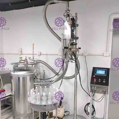 SUS304 graduador del nitrógeno de líquido del inyector Ln2 con el estante de la instalación
