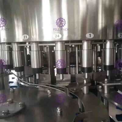 Tipo que capsula neumático máquina de rellenar del agua embotellada con la máquina de etiquetado adhesiva