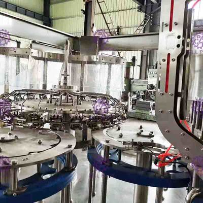 Tipo que capsula neumático máquina de rellenar del agua embotellada con la máquina de etiquetado adhesiva