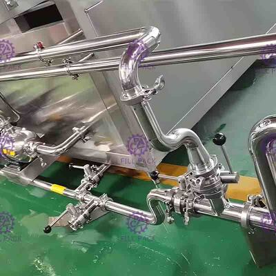 Pasteurizador movible en botella del jugo de la empaquetadora de la botella que recicla con las bocas de espray