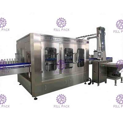 Cadena de producción de cristal del vinagre del control del PLC de la máquina de embotellado 40 cabeza