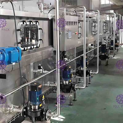 El vidrio embotelló la máquina de enfriamiento 36℃ - 85℃ del jugo para la máquina del relleno en caliente