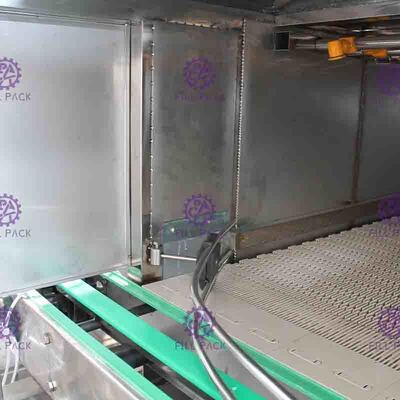 Máquina de enfriamiento de agua del espray de la botella de la empaquetadora del té helado puro del esterilizador