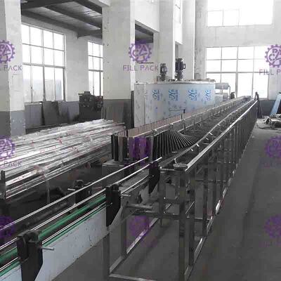 Esterilizador automático del revés de la botella de cristal para la línea del relleno en caliente