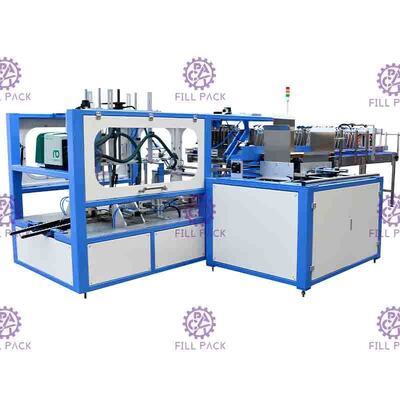 Empaquetadora de la botella automática doble de la fila para el encogimiento de envoltorio