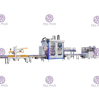 Alimentación continua automática del pegamento de la botella de la caja de la máquina caliente del embalador