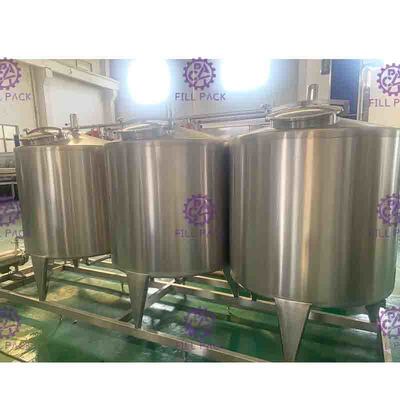 Línea de transformación del refresco del sistema de la limpieza del CIP semi auto con el tanque 500L