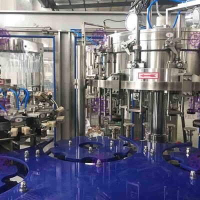Vidrio plástico 3 del ANIMAL DOMÉSTICO del vino del jugo del agua carbónica en 1 máquina de embotellado/equipo/línea/planta/sistema monobloques