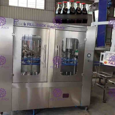 3 en 1 máquina de rellenar carbonatada de la bebida