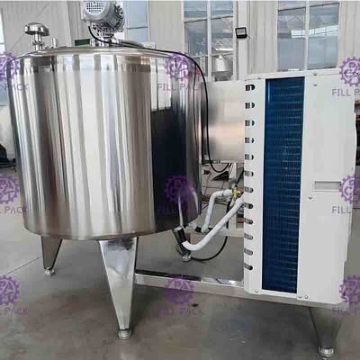 tipo horizontal de enfriamiento directo del tanque de almacenamiento de la chaqueta del sistema SUS304 del refrigerador de la leche fresca 6000L