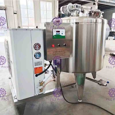 tipo horizontal de enfriamiento directo del tanque de almacenamiento de la chaqueta del sistema SUS304 del refrigerador de la leche fresca 6000L