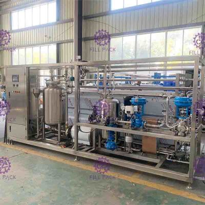 Bebida condimentada Juice Mixing Processing Line 7000L/H con el esterilizador de la placa del UHT