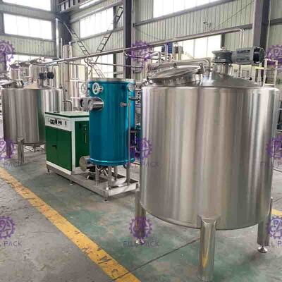 Bebida condimentada Juice Mixing Processing Line 7000L/H con el esterilizador de la placa del UHT