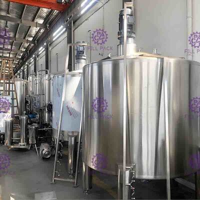 Bebida condimentada Juice Mixing Processing Line 7000L/H con el esterilizador de la placa del UHT