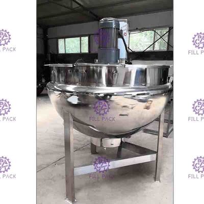 SUS304 caldera vestida del doble del vapor de 3 capas con el mezclador 200L