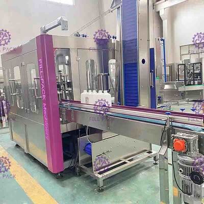 Máquina de rellenar del monoblock 6000BPH de la botella de la leche automática del integral 3 in-1washing-filing-capping/dispositivo