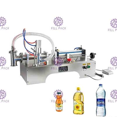 máquina de rellenar neumática del agua mineral de la máquina de rellenar de la goma 25bpm con el interruptor de pie