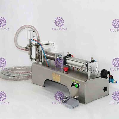 máquina de rellenar neumática del agua mineral de la máquina de rellenar de la goma 25bpm con el interruptor de pie