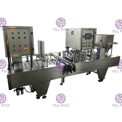 8 líneas dispositivo de empaquetado de aislamiento de relleno de la planta de la máquina del lacre del lavado automático de la taza
