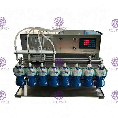 Semi automático levántese las bocas Juice Milk de la mesa 10 de la máquina de rellenar del agua de la bolsa
