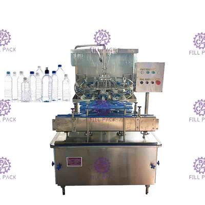 Máquina de rellenar del agua de botella del ANIMAL DOMÉSTICO 50BPM con 12 cabezas de enjuague