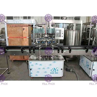 Máquina de embotellado del agua SUS304/SUS316, línea de relleno líquida pura de la pequeña escala